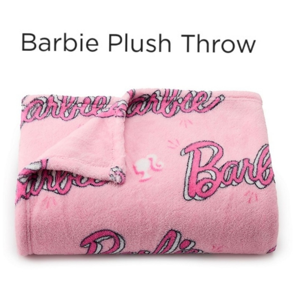 👀50% OFF🎀 🛏 NWT‼️ Barbie Super Plush Throw Blanket
